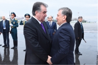 Warm welcome to President of the Republic of Uzbekistan Shavkat Mirziyoyev in Tajikistan