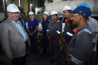 Acquaintance with the progress  of construction works at the Rogun Hydro Power Plant